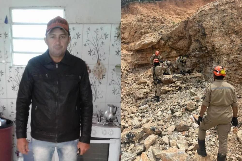 Trabalhador morre soterrado após desabamento em pedreira de São José do Sabugi